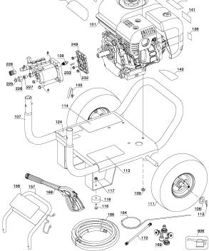 BDP2600-2 power washer parts